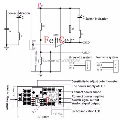 1PC Digital Brightness Resistance Intensity Sensor Module Ph