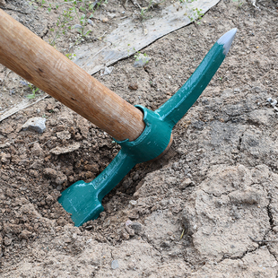 不锈钢小洋镐户外纯钢农具挖树根挖虫挖笋锄头小镐头便携十字镐