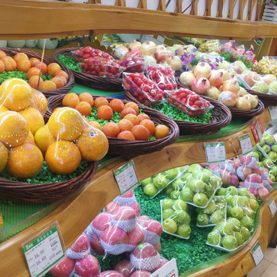 网红水果店灯管 ledt5一体生鲜红白冰箱冷藏蔬菜超市展示柜专用日