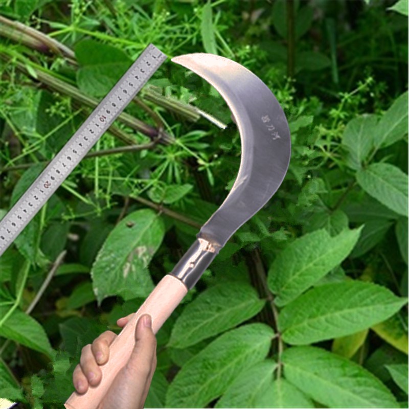 热销不锈钢镰刀户外钓鱼割草刀农用割菜割麦子玉米稻谷收割刀割苗