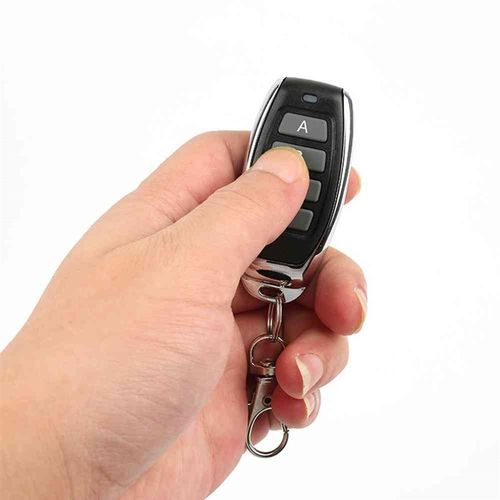 家用商业专用h新款金属键遥控器固定码学习型无线射频发射器-