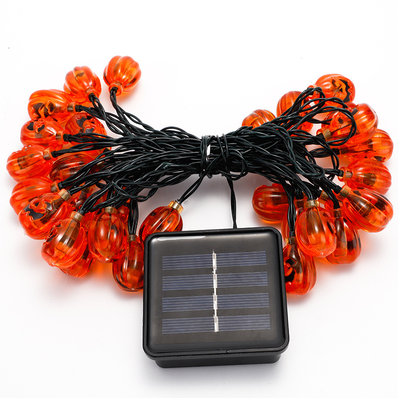 速发Led Halloween Pumpkin Light String Battery Light Spider