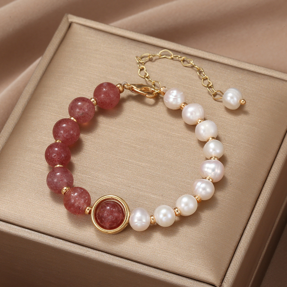 新品women's elegant pearl bracelet student girlfriend bracel-封面