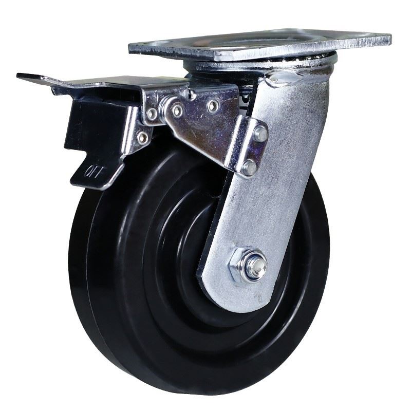 耐高温轮子万向轮4寸5寸6寸8寸重型滑轮煞车平板拖拉车脚轮转向轮