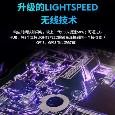 顺丰罗技G502X无线版游戏鼠标PLUS电竞可充电机械拆封CSGO侧键宏