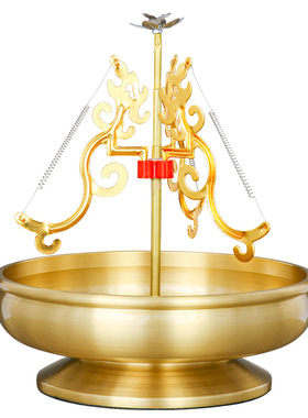 盘香架家用纯客厅1224小时铜香B架香薰炉铜香座塔香香盘供佛用品