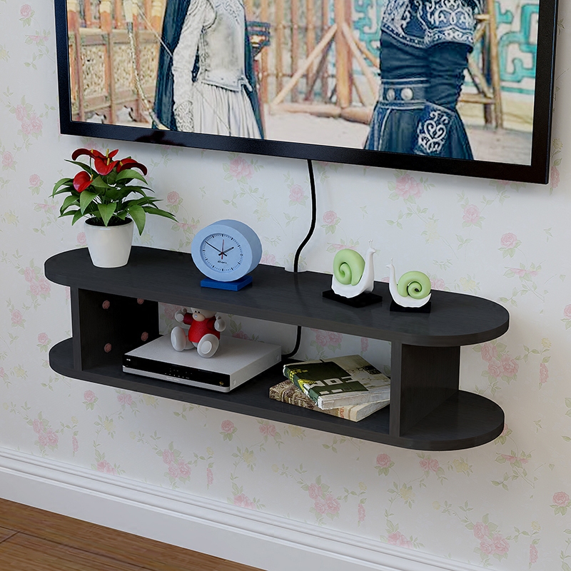 机顶盒置物架壁挂电视柜客厅电视机墙上装饰隔板卧室路由器收纳盒属于什么档次？