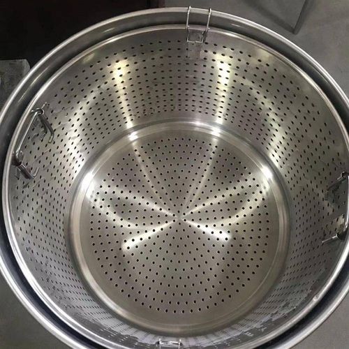 不锈钢加厚漏桶沥水桶洗小龙虾桶多功能商用卤虾桶卤水桶汤桶内胆