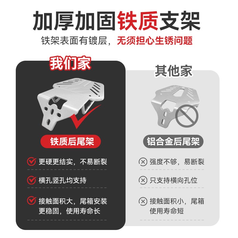 电动车后尾架电瓶车尾箱后备箱支架后尾架子电车靠背支架尾箱架