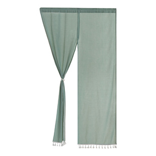 对开式门帘半帘布艺隔断帘卧室短窗帘小厨房餐厅个性半窗帘短窗帘