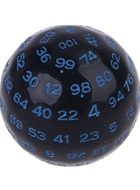 100 Sides Polyhedral Dice D100 Multi Sided Acrylic Dices for