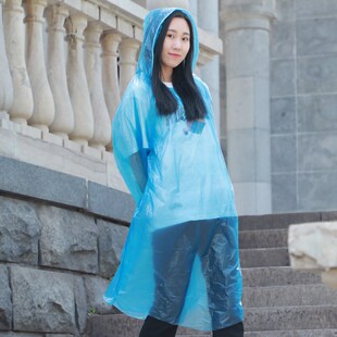 全身便 雨衣轻薄透明男女成人儿童雨披单人户外走O路一次性长款