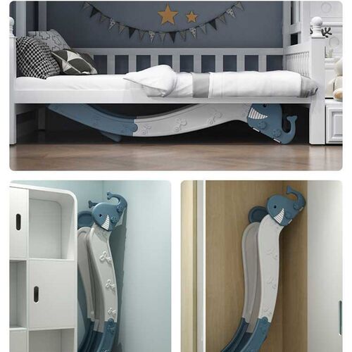 儿童室内家用滑滑梯宝宝w床上滑梯家庭床沿小型简易游乐园小