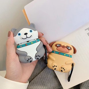 速发3D Hot Cartoon Shiba Inu Dog Silicone Cover for Airpods