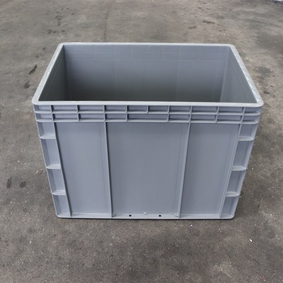 大号塑料箱子4644灰色物流箱周转筐储物框收纳大箱子带盖胶箱胶框