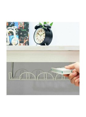 Home Living Room Storage Rack nder Desk Cable Managet Tray W