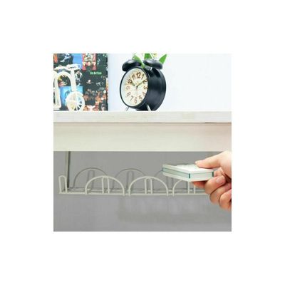 Home Living Room Storage Rack nder Desk Cable Managet Tray W