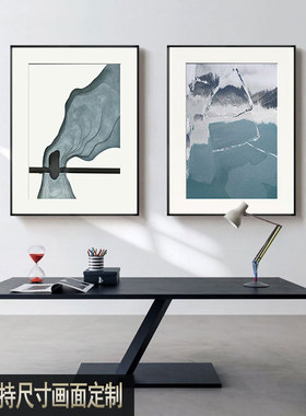 主卧床头卧室温馨装饰画现代饭厅画布壁画高级感客厅两幅二联挂画
