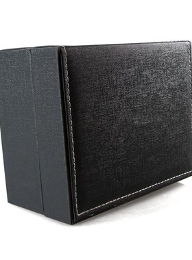 高级pua翻盖灰色黑色金色白色礼品珠宝手表皮盒高档皮质手表盒