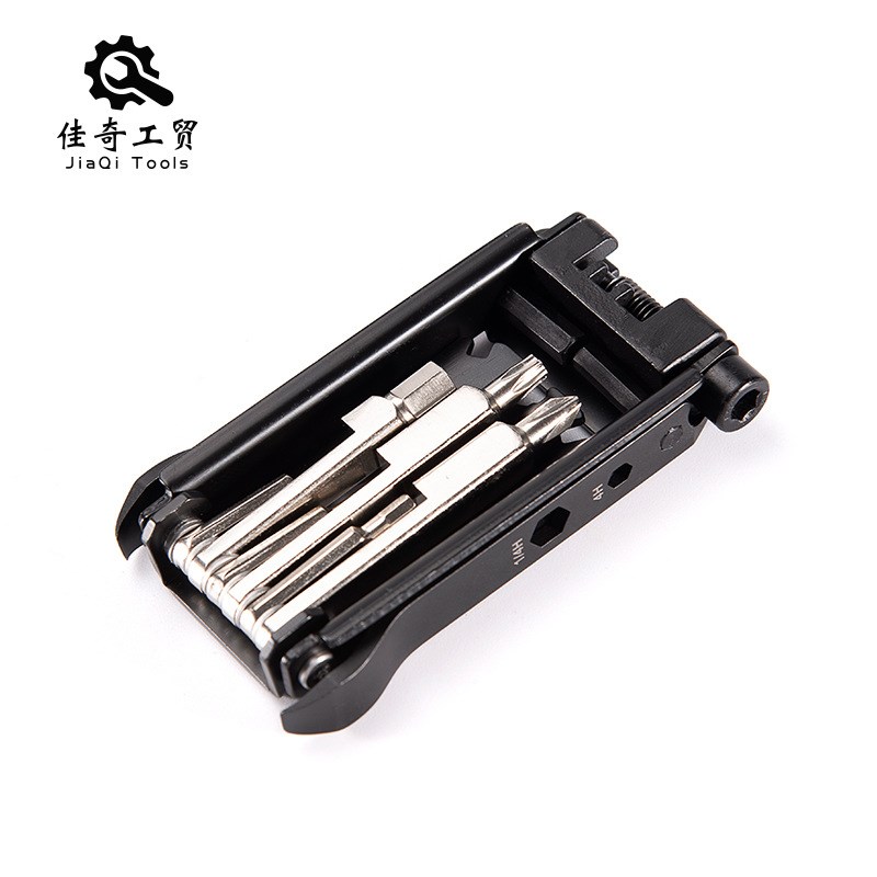 新品多功能自h行车工具便携EDC工具扳手螺丝批撬胎棒组合