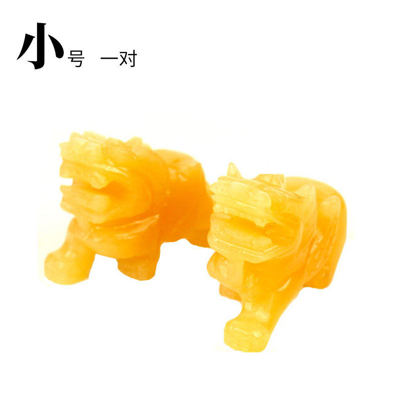 小众高货聚宝盆黄玉貔貅摆件招财一对家居风水客厅装饰品店铺聚财