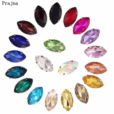 速发Prajna Horse Eye Shape Sew On Rhinestone High Quality Gl