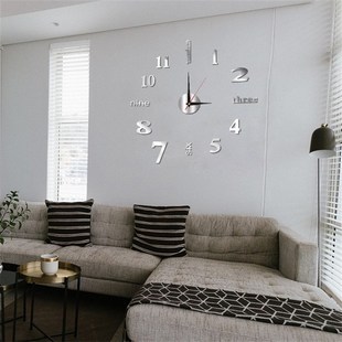 Creative Diy Clock Simple Wall Living 极速Black Room Mute