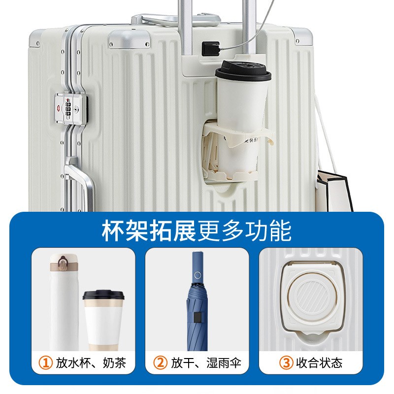 行李箱28寸拉链款高颜值拉杆皮箱万向轮旅行箱密码箱子男学生