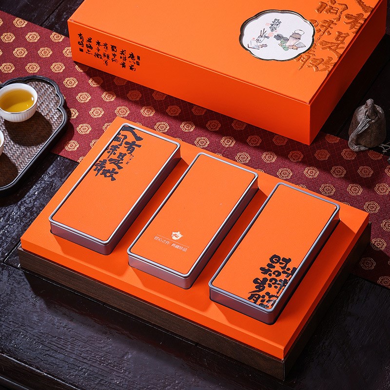 茶叶礼盒铁罐空罐福鼎白茶u寿眉空礼盒包装盒古树红茶空盒子