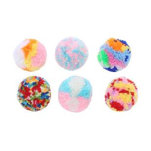 Cat Ball Colored Funny Yarn Wool 厂家Cat color Suppli Multi