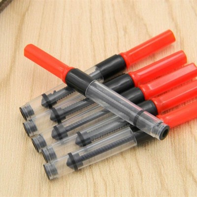 5pcs RED 3.4mm Copper Pen INK CONVERTER Water pen Refill