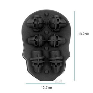 Skull Maker Ice Ball Mold Tray Bones Candy Kitche Tools Cake