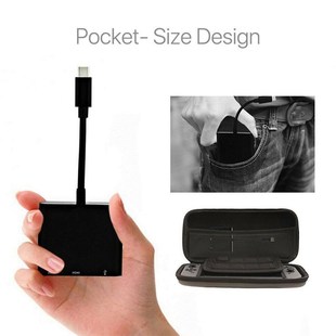 USB 3.0 Type C Adapter 3 in 1 Audio Video Converter Output C