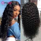 Wave Wigs10A Lace Hair Human Front Deep Wig Frontal Full 360