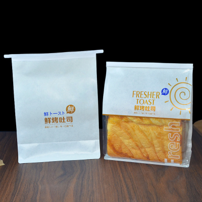 鲜烤吐司包装袋450g卷边铁丝封口自封土司切片面包袋子烘焙打郑之