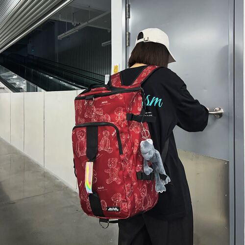 新款多用双肩包男电脑包女大学生书包潮流单肩包大容量出差旅行包