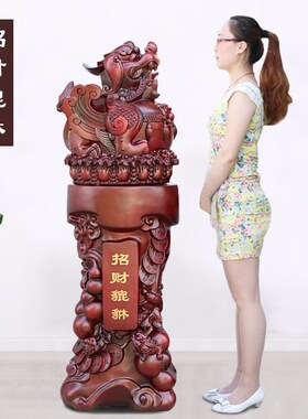 一对貔貅摆件招财镇宅落地金蟾家居公司办公室店铺装饰品开业现货