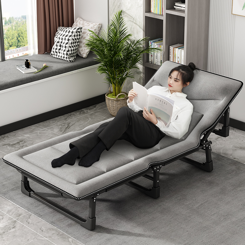 折叠床单人办公室午休床躺椅家用成人午睡神器户外便携简易行军床