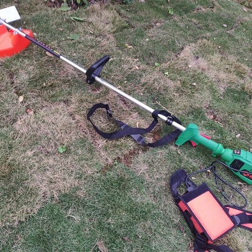 多功能农用24V充电式锂电池大功率电动割草机小型家用开荒打草机