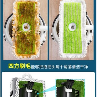 干湿两用拖把桶免手洗旋转拖布桶懒人拖地神器家用一拖净平板墩布