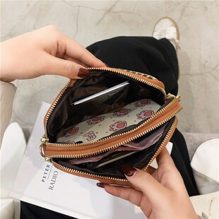 女钱包新款时尚布艺长款双层手包女小包手拿包女大容Y量可放手机