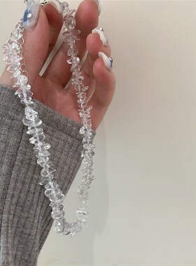 超仙不规则手工串珠项链女u个性ins冷淡风锁骨链气质简约高级颈链