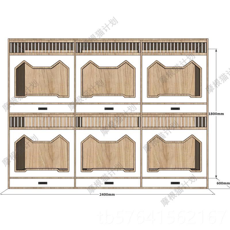 北宠欧柜狗笼豪华狗寄养柜物店狗柜展示柜小型带厕所定制寄养