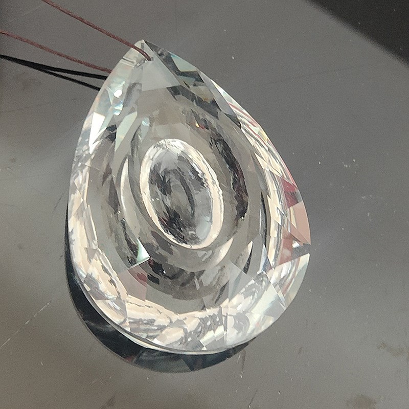 透明色63#龙眼水晶灯饰r配件 diy圣诞婚庆路引珠帘门帘水晶帘吊坠