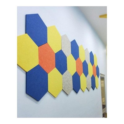 10Pcs 3D Felt Hexagon Letter Message Board Photo Display DIY