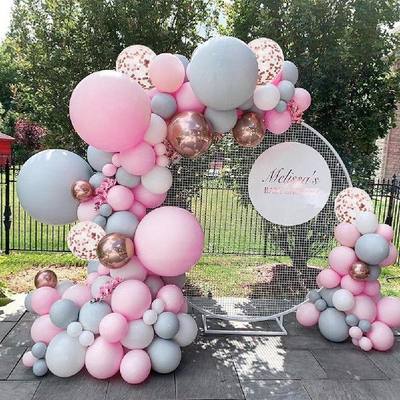 新品推荐122Pcs Macaron Latex Balloons Chain Set Garland Arch