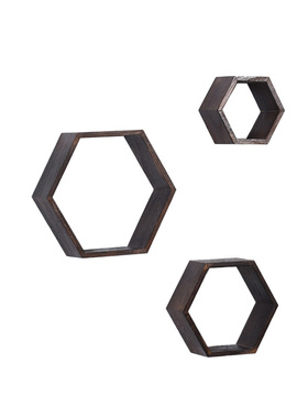 墙上博古架 壁挂墙面创意格子 电视背景墙装饰架 客厅古玩置物架