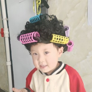 孩子包租婆假发2~12岁表演假发搞笑道具幼儿园六一儿童节活动头饰