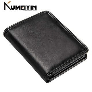 极速Business Men's Short Wallet Bifold Slim Card Holders for