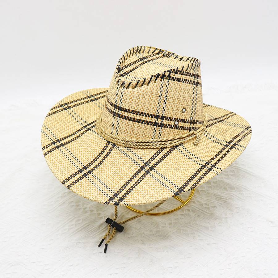 极速Men's outdoor straw hat Fishing outing Summer Beach hat-封面